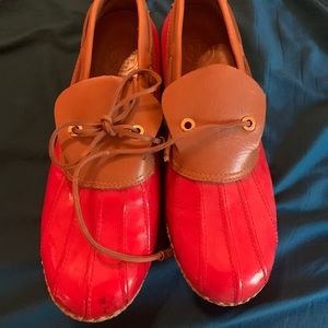 Tory Burch Duck Shoes in Red